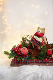Композиция на камин "Christmas vintage"